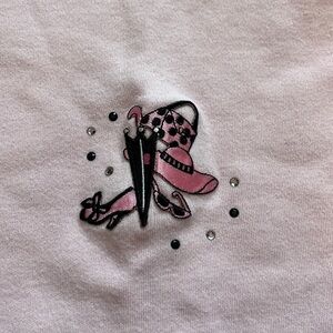 KL Collection women’s pink sleeveless top Barbie look feminine fun shirt size m